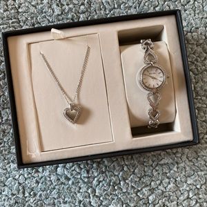 Bulova Watch and Necklace Set